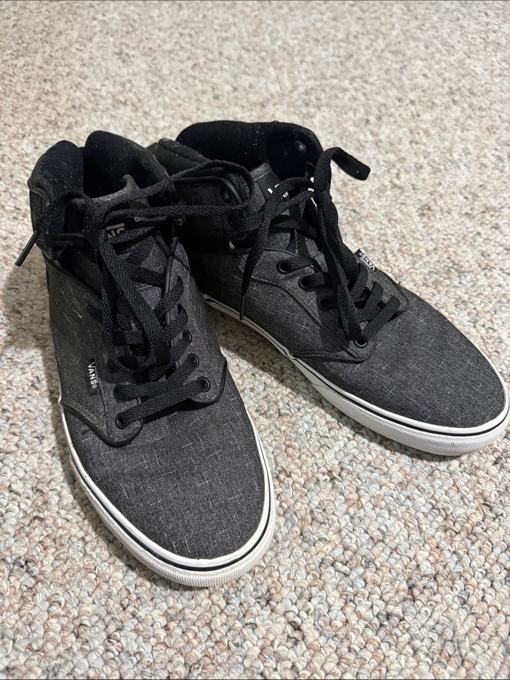 Vans Black High-Top Canvas Sneakers